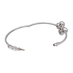 Bracelet Jonc en or blanc et diamants - Castafiore