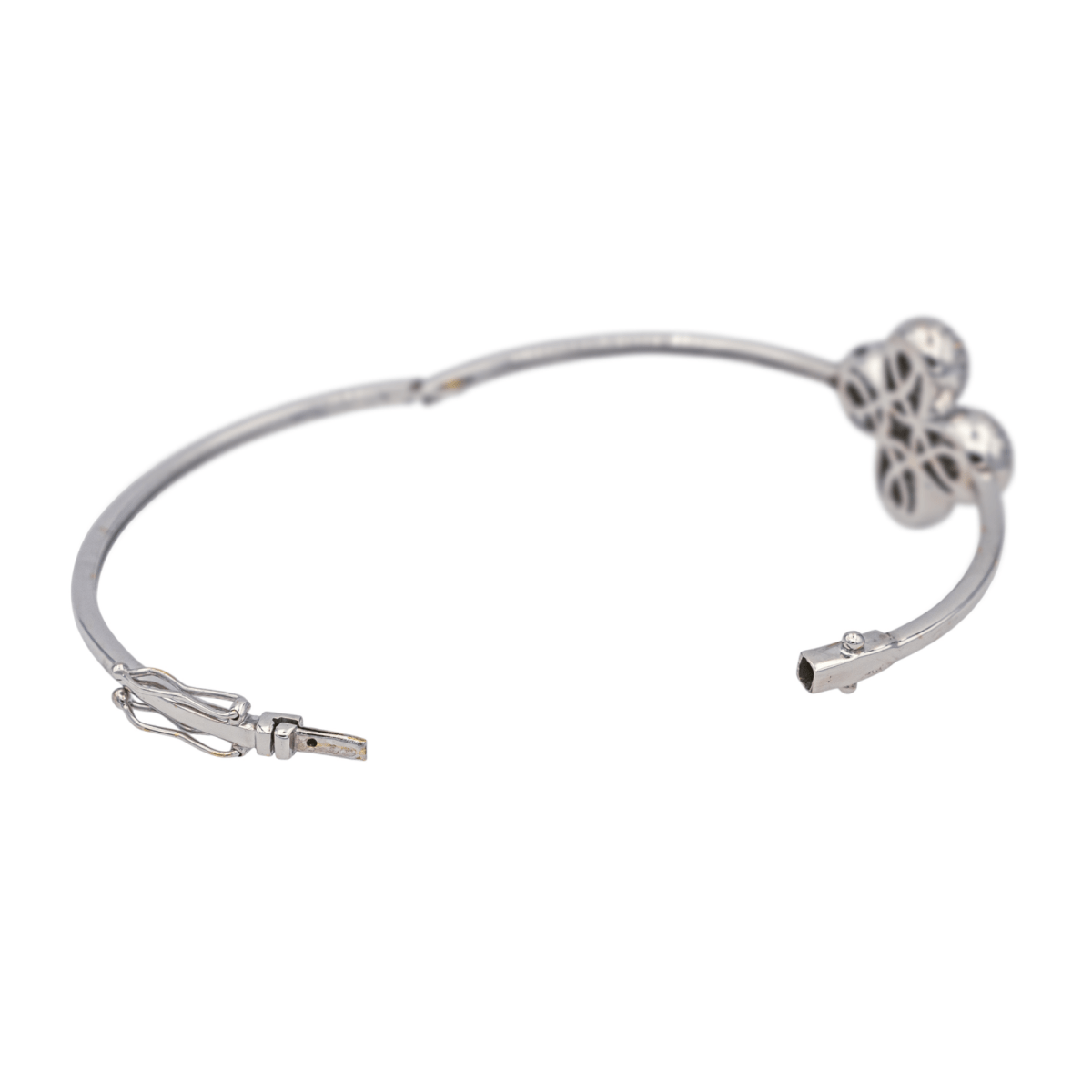 Bracelet Jonc en or blanc et diamants - Castafiore