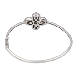 Bracelet Jonc en or blanc et diamants - Castafiore