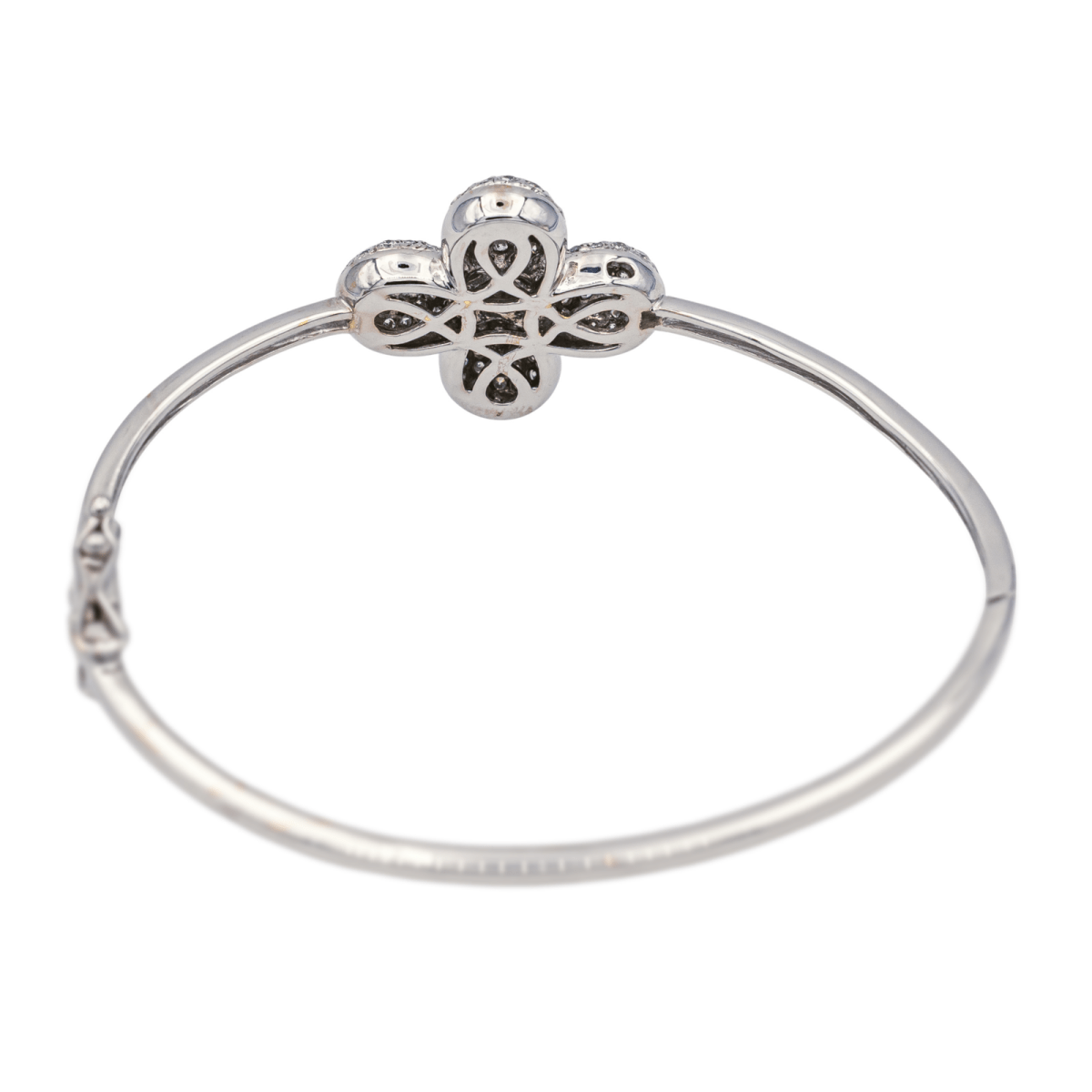 Bracelet Jonc en or blanc et diamants - Castafiore