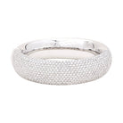 Bracelet jonc en or blanc et diamants - Castafiore