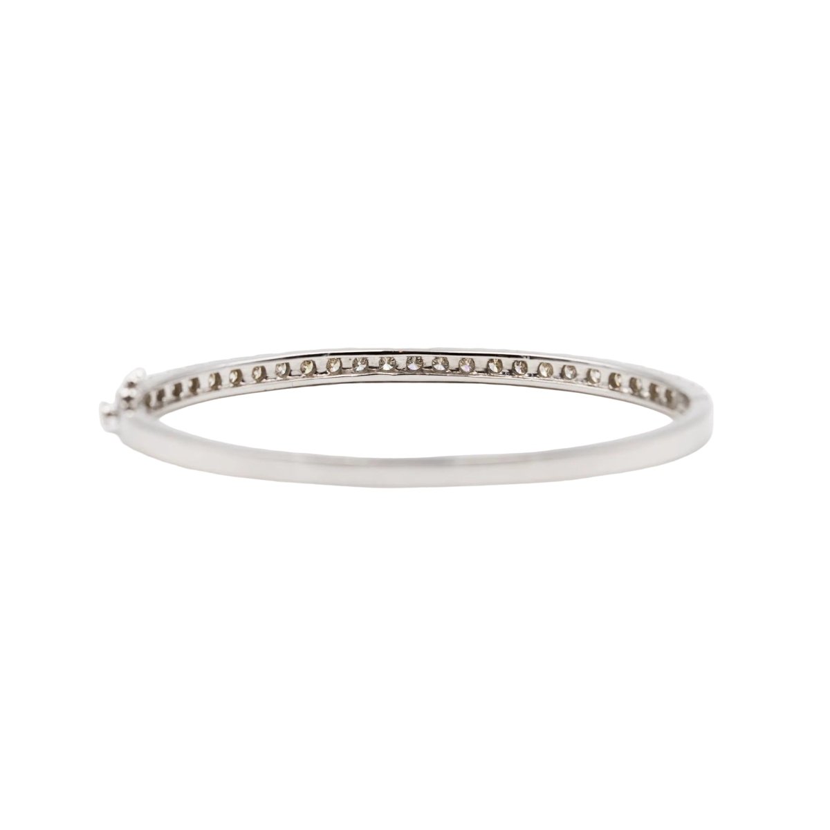 Bracelet Jonc en or blanc et diamants - Castafiore