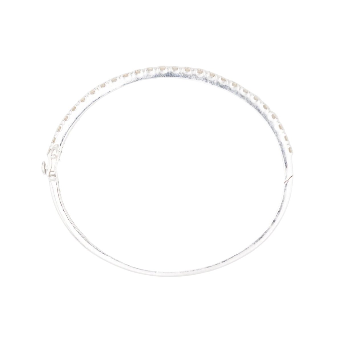 Bracelet Jonc en or blanc et diamants - Castafiore