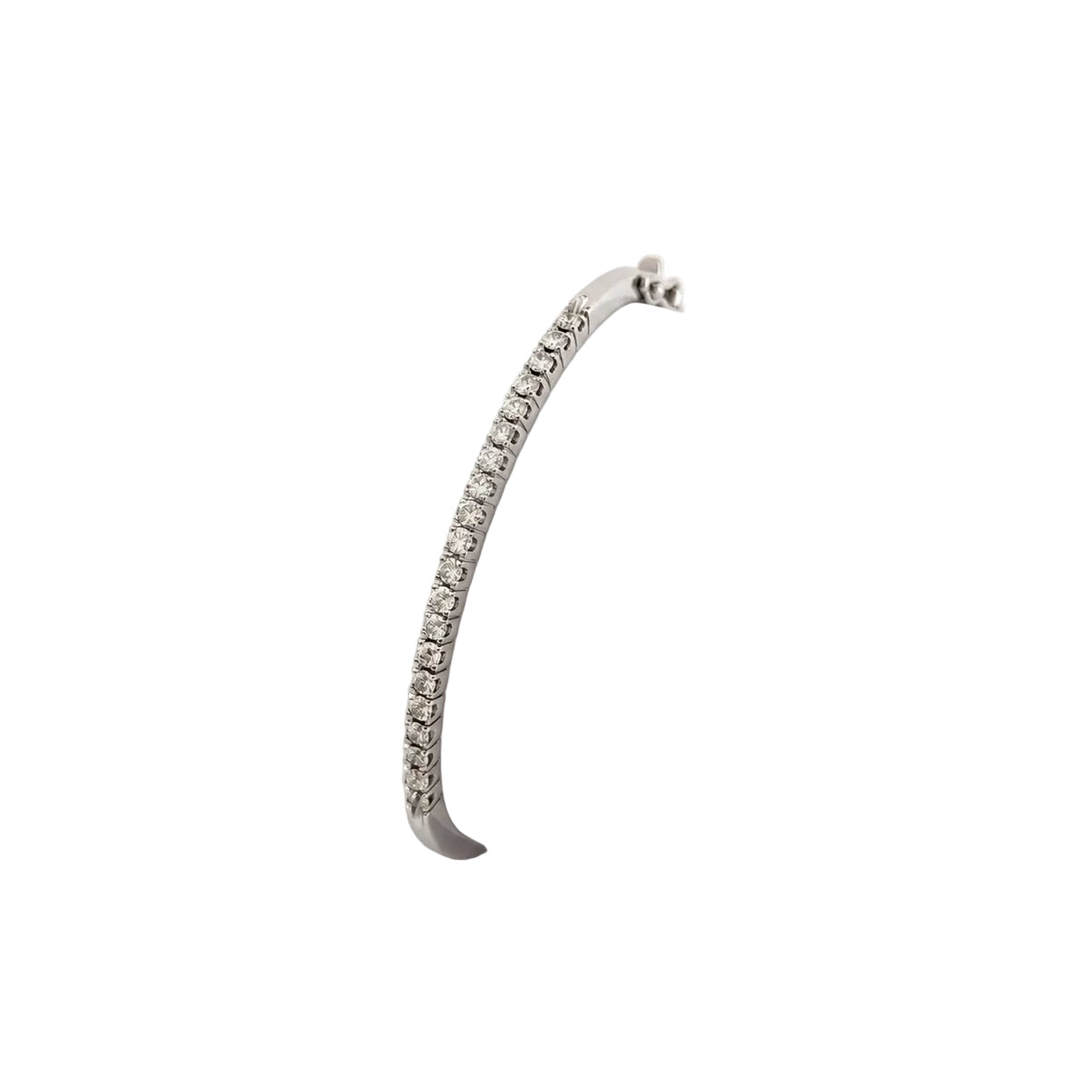 Bracelet Jonc en or blanc et diamants - Castafiore