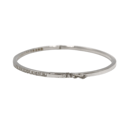 Bracelet Jonc en or blanc et diamants - Castafiore