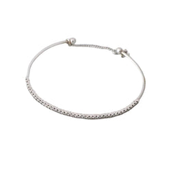 Bracelet Jonc en or blanc et diamants - Castafiore