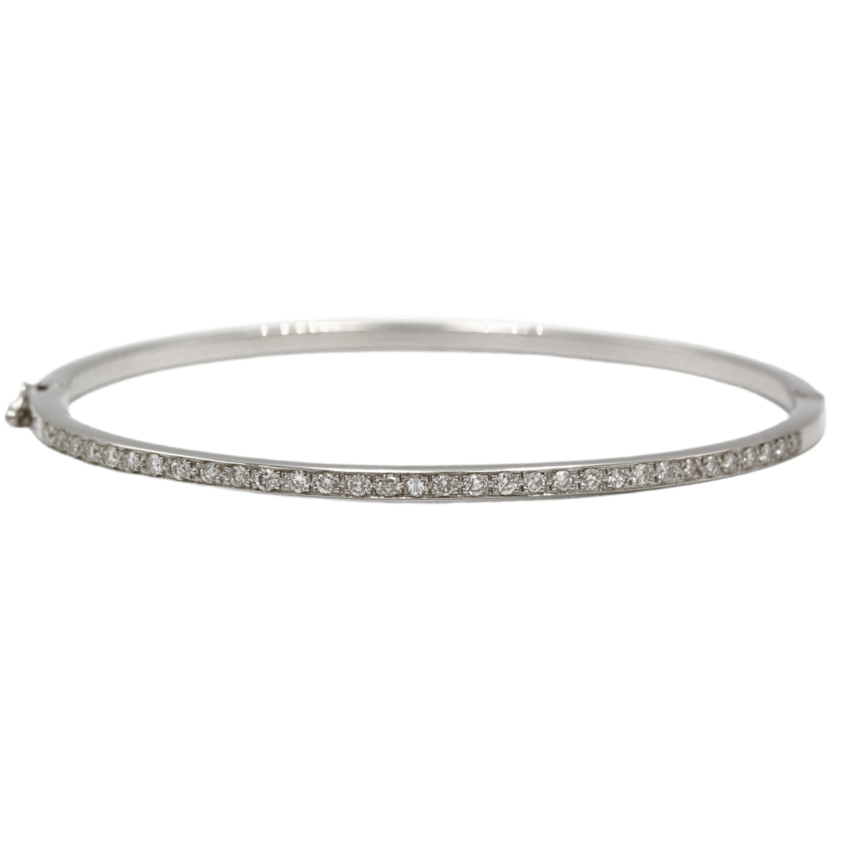 Bracelet Jonc en or blanc et diamants - Castafiore