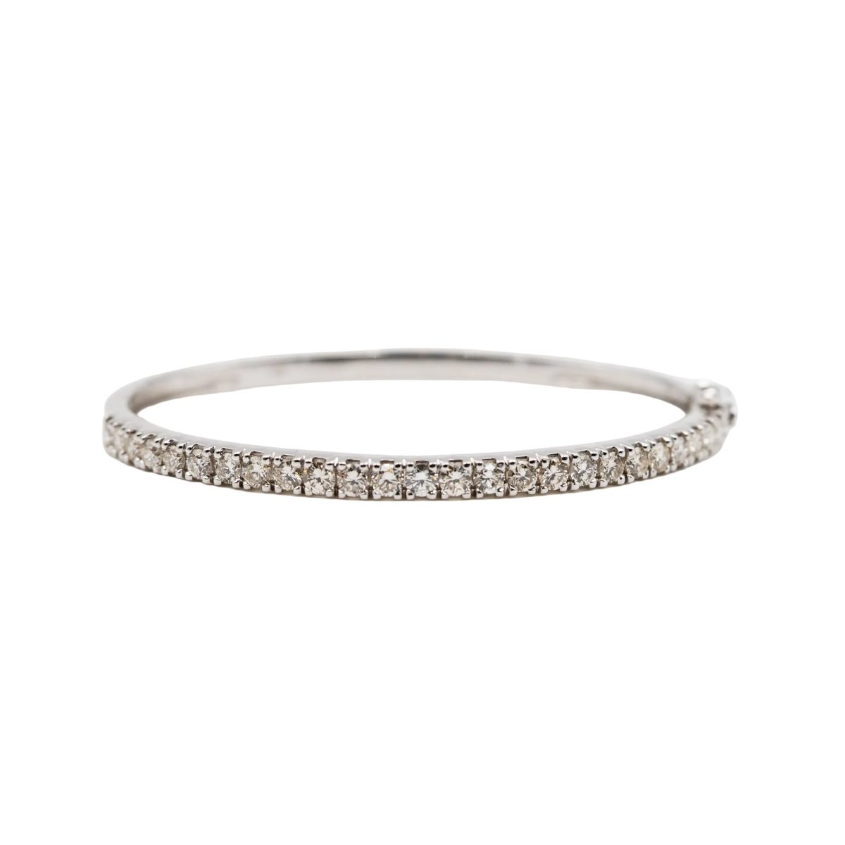 Bracelet Jonc en or blanc et diamants - Castafiore