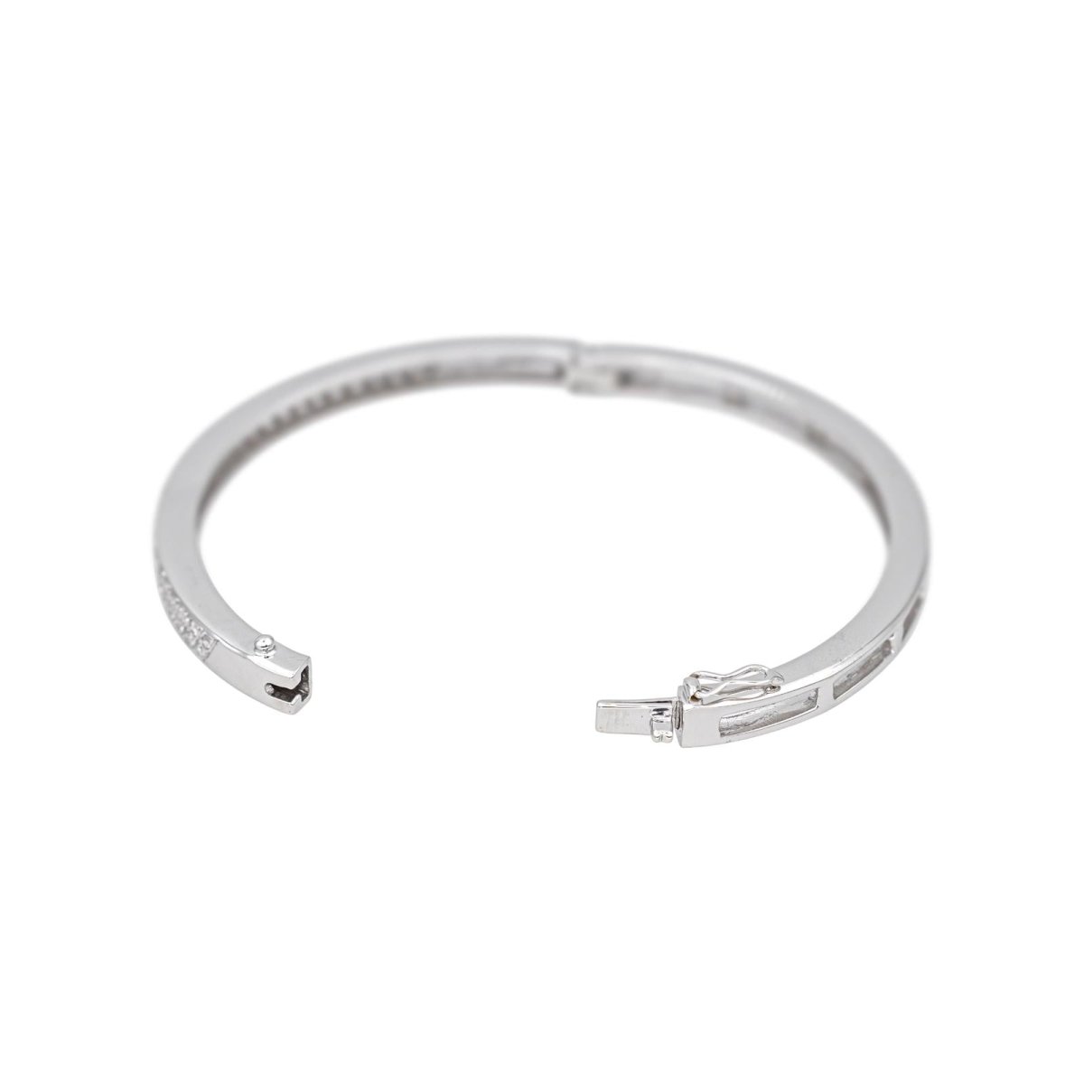 Bracelet Jonc en or blanc et diamants - Castafiore