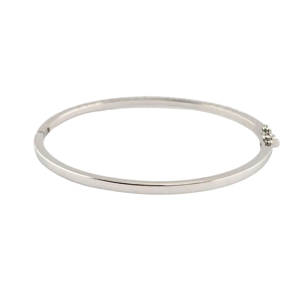 Bracelet Jonc en or blanc et diamants - Castafiore