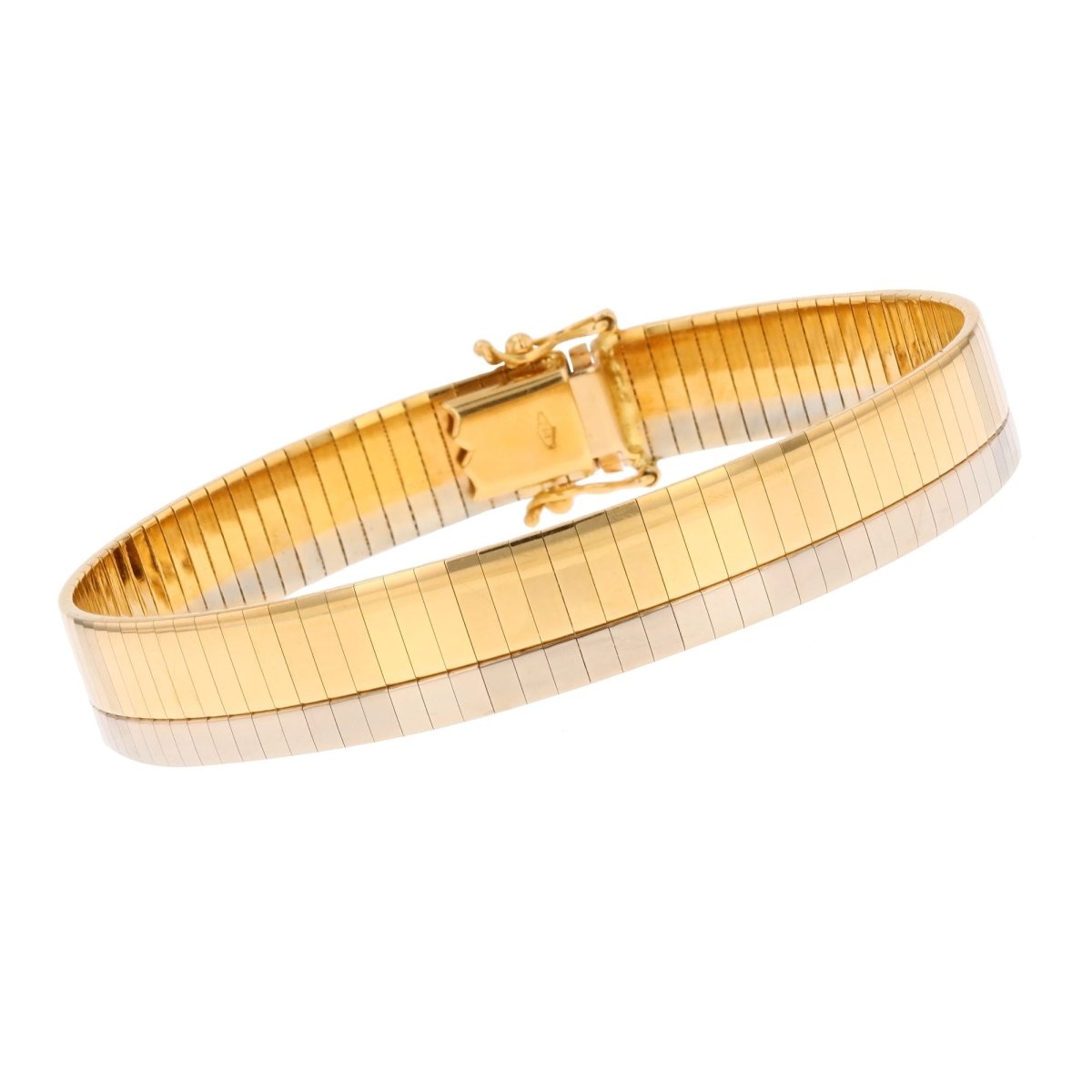 Bracelet Jonc en or blanc et or jaune - Castafiore