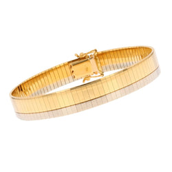 Bracelet Jonc en or blanc et or jaune - Castafiore