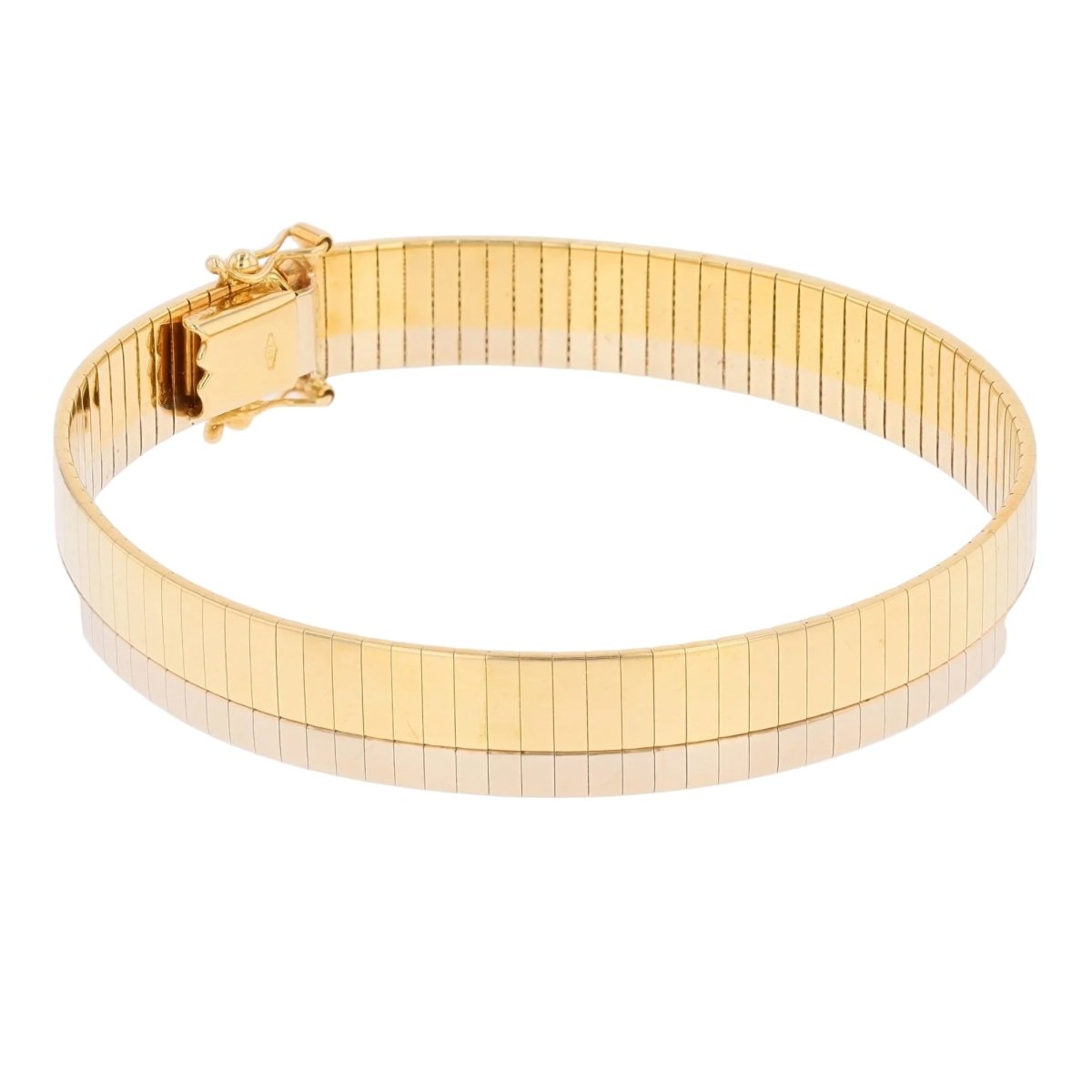 Bracelet Jonc en or blanc et or jaune - Castafiore