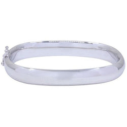 Bracelet Jonc en or blanc et saphir - Castafiore