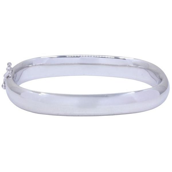 Bracelet Jonc en or blanc et saphir - Castafiore