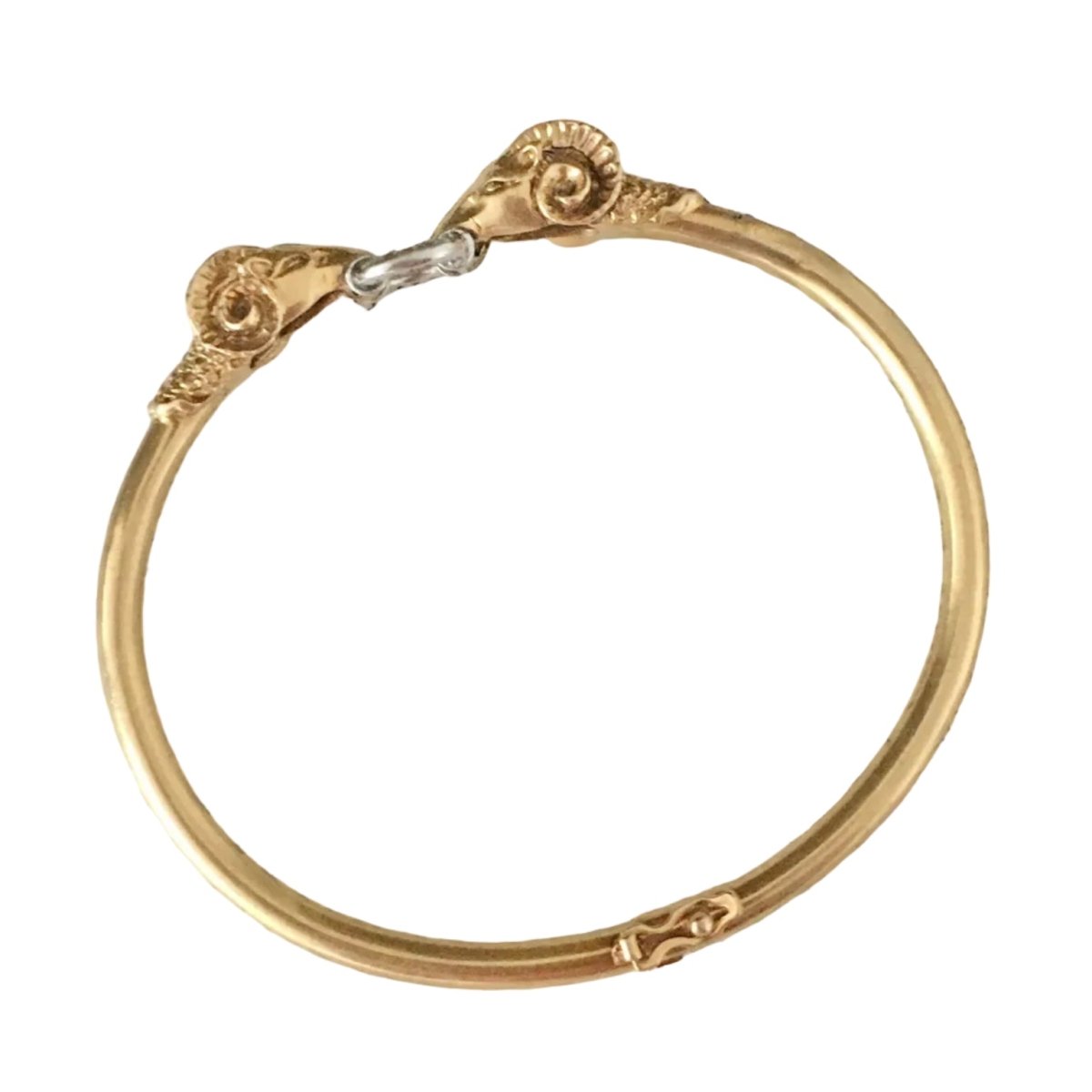Bracelet Jonc en or blanc, or jaune et diamants - Castafiore