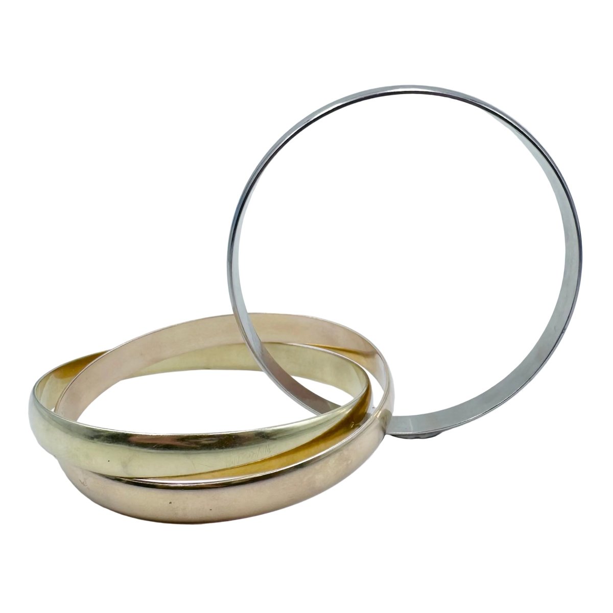 Bracelet Jonc en or blanc, or jaune et or rose - Castafiore