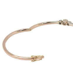 Bracelet Jonc en or blanc, or rose, saphirs et diamant - Castafiore