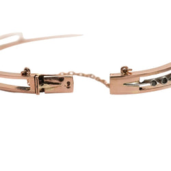 Bracelet Jonc en or jaune, argent et diamants - Castafiore