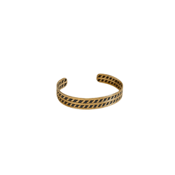 Bracelet Jonc en or jaune et acier - Castafiore