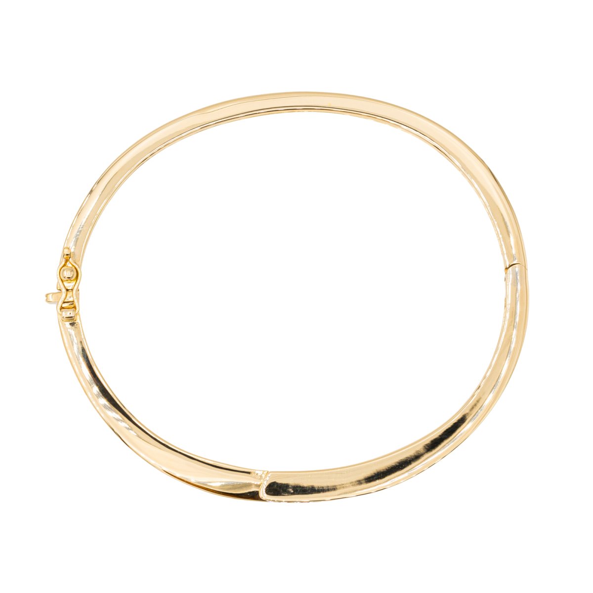 Bracelet Jonc en or jaune et diamant - Castafiore