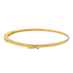Bracelet Jonc en or jaune et diamant - Castafiore