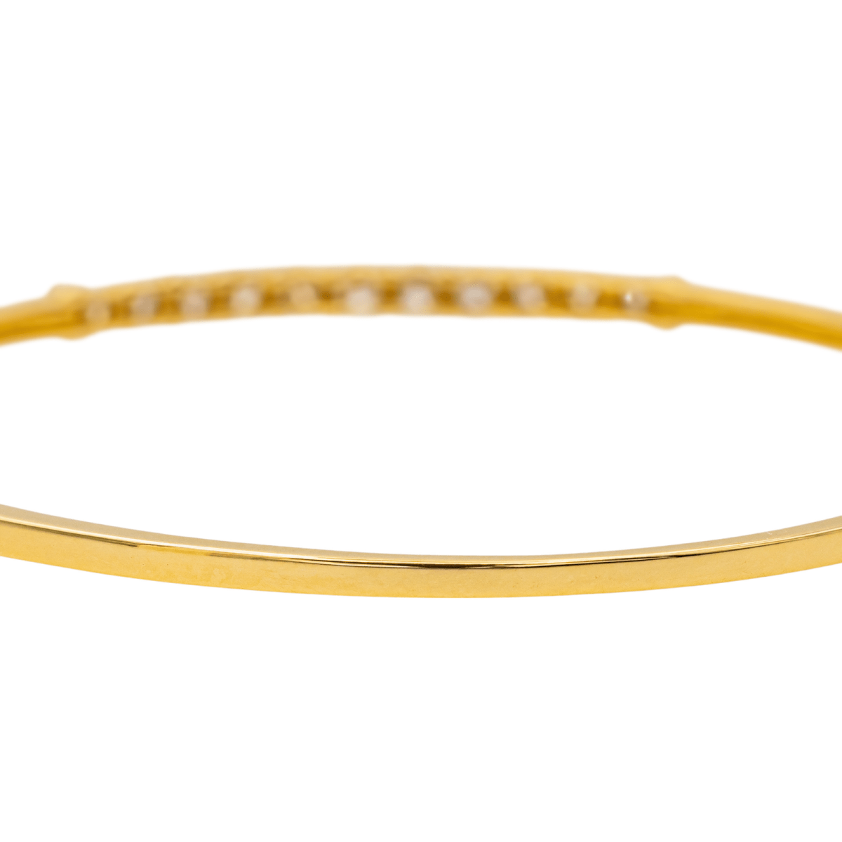 Bracelet Jonc en or jaune et diamant - Castafiore