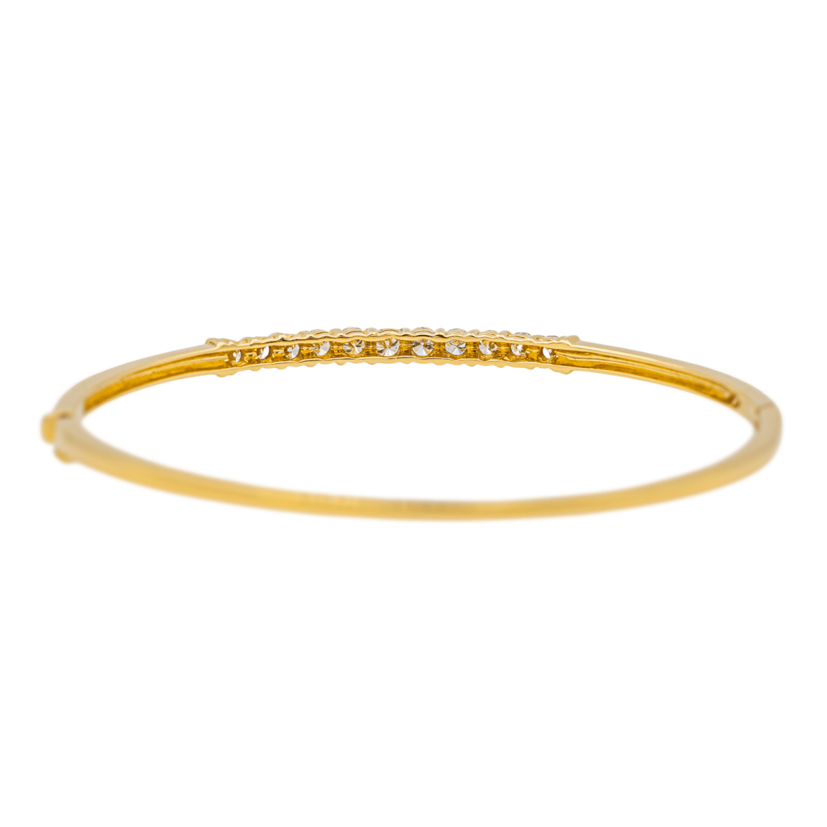 Bracelet Jonc en or jaune et diamant - Castafiore