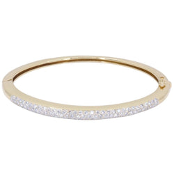 Bracelet Jonc en or jaune et diamants - Castafiore