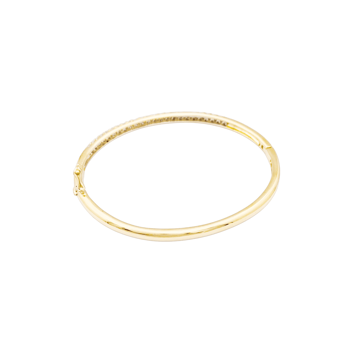 Bracelet Jonc en or jaune et diamants - Castafiore