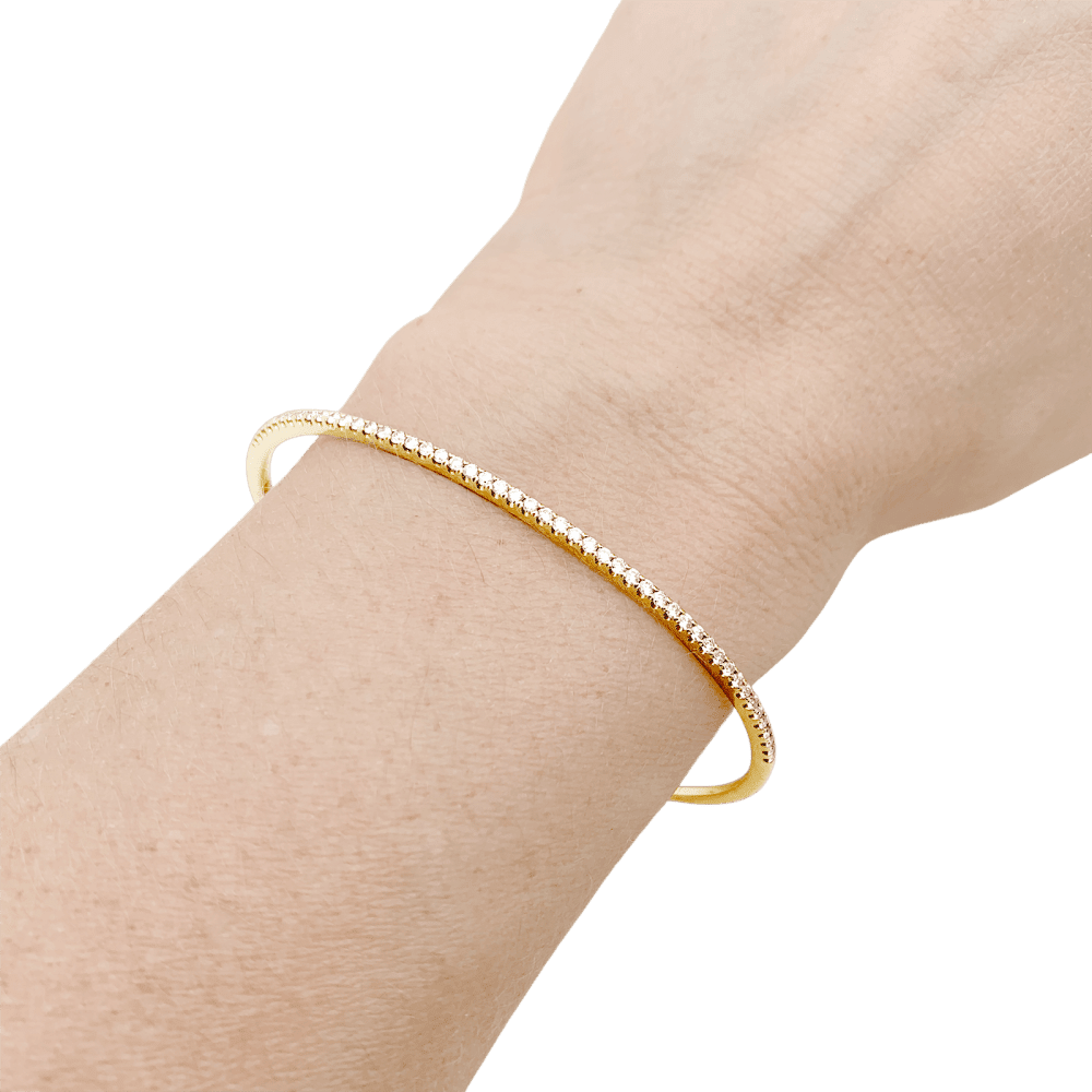 Bracelet rush yellow gold and diamonds.