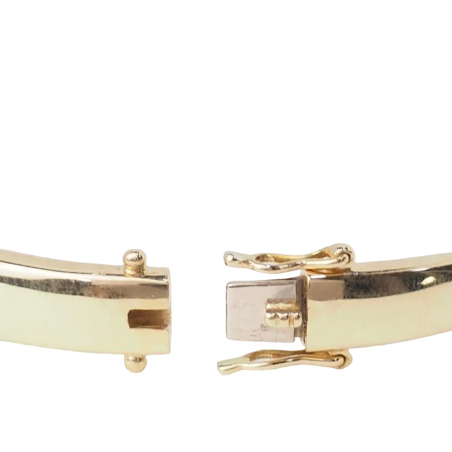 Bracelet Jonc en or jaune et diamants - Castafiore