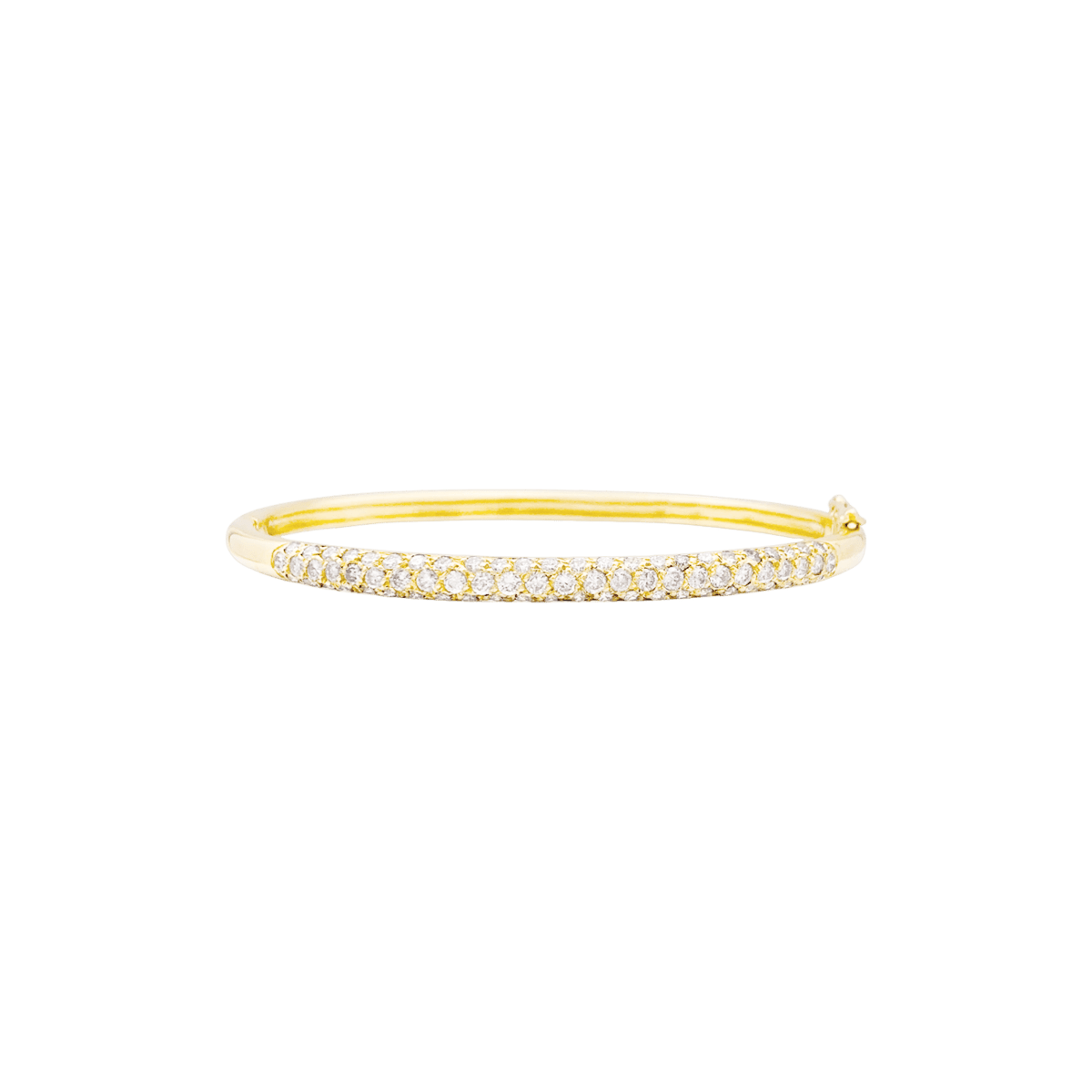 Bracelet Jonc en or jaune et diamants - Castafiore