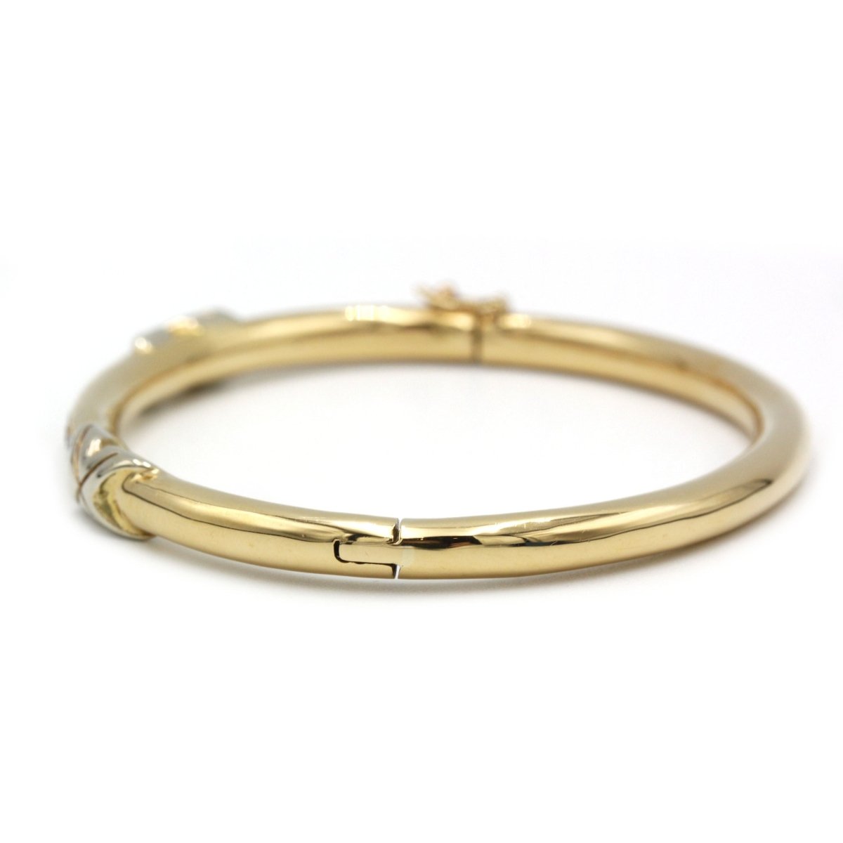 Bracelet Jonc en or jaune et diamants - Castafiore