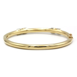 Bracelet Jonc en or jaune et diamants - Castafiore