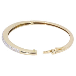 Bracelet Jonc en or jaune et diamants - Castafiore