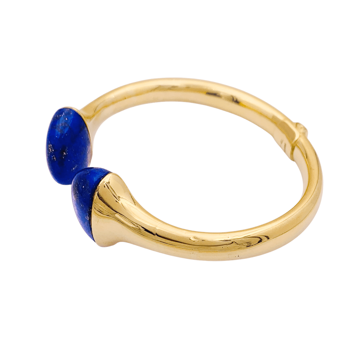 Bracelet Jonc en or jaune et lapis - lazuli - Castafiore