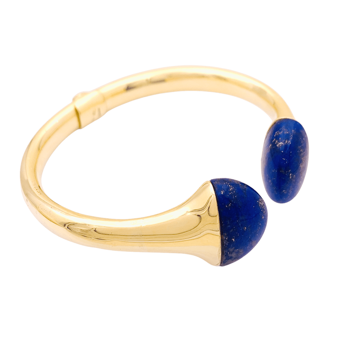 Bracelet Jonc en or jaune et lapis - lazuli - Castafiore