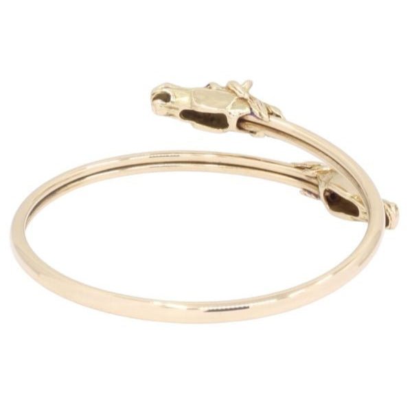 Bracelet Jonc en or jaune et topaze - Castafiore