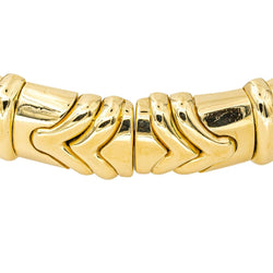 Bracelet Jonc en or jaune, or blanc et diamants - Castafiore