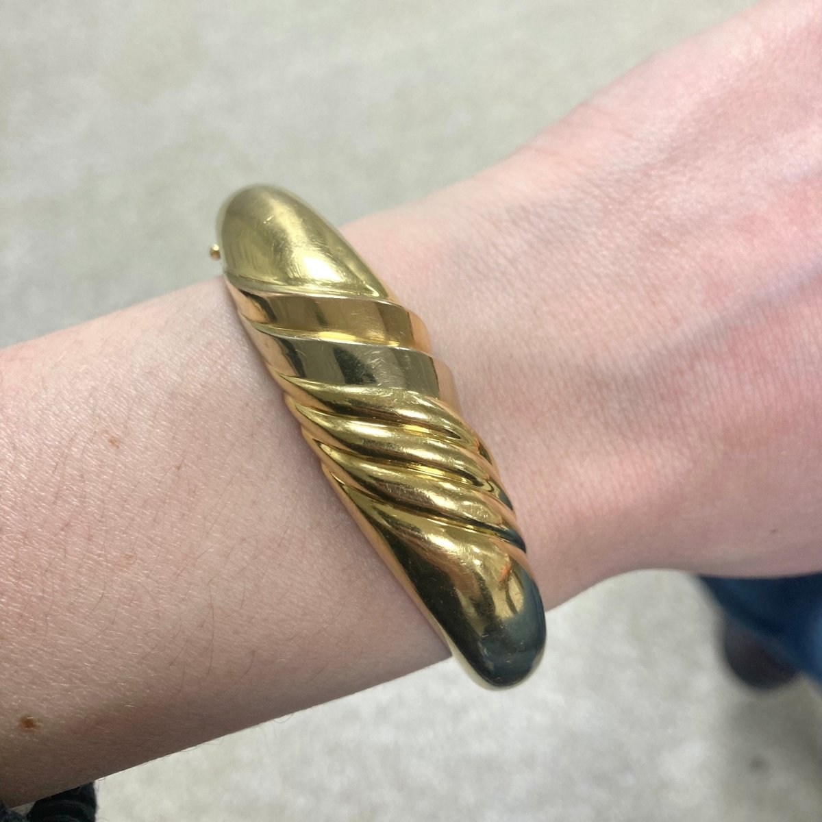 Bracelet Jonc en or jaune, or blanc et or rose - Castafiore