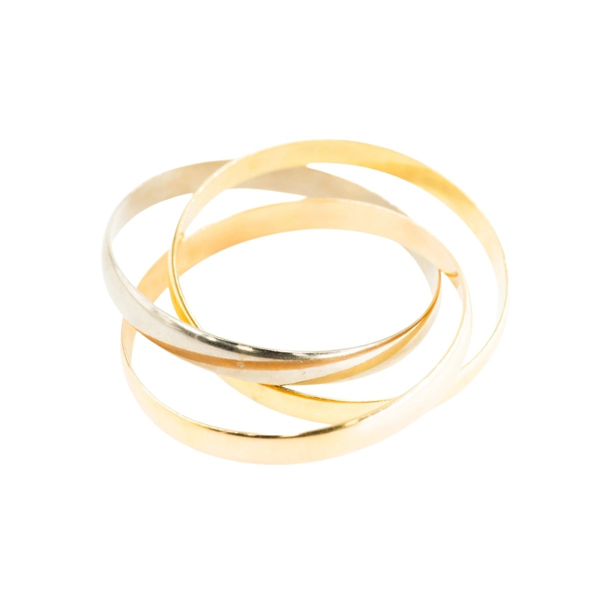 Bracelet Jonc en or jaune, or blanc et or rose - Castafiore