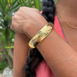 Bracelet Jonc en or jaune, or rose et or blanc - Castafiore