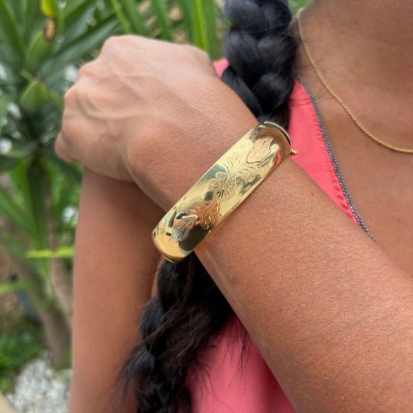 Bracelet Jonc en or jaune, or rose et or blanc - Castafiore