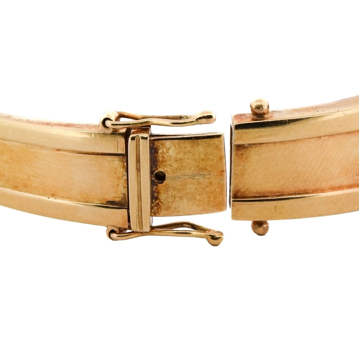 Bracelet Jonc en or jaune, rubis et diamants - Castafiore