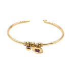 Bracelet Jonc en or jaune, rubis et diamants - Castafiore