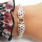 Bracelet Jonc en or jaune, rubis et diamants - Castafiore