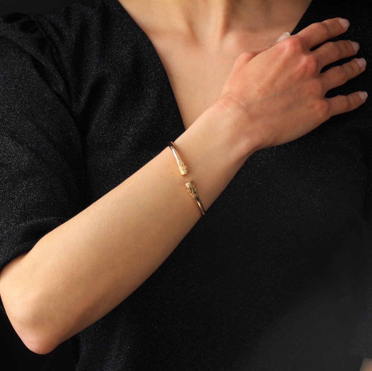 Bracelet jonc en or rose - Castafiore
