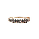 Bracelet Jonc en or rose, argent, grenats et diamants - Castafiore