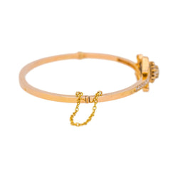 Bracelet Jonc en or rose et diamants - Castafiore